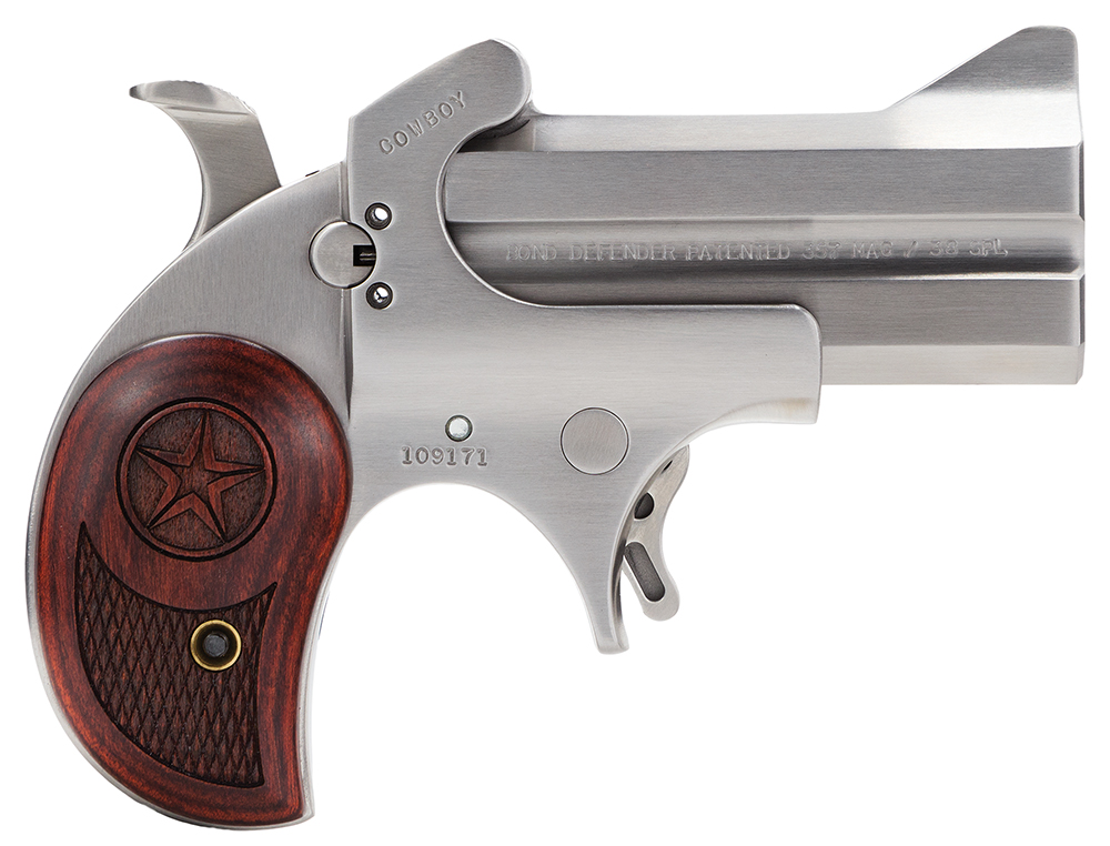 Bond Arms BACD Cowboy Original 38 Special/357 Mag 2rd Shot 3" Rosewood Grips
