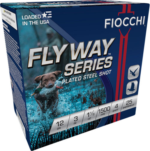 Fiocchi 123ST4 Flyway  12Gauge 3" 1 1/8oz 4Shot 25 Per Box/10 Case