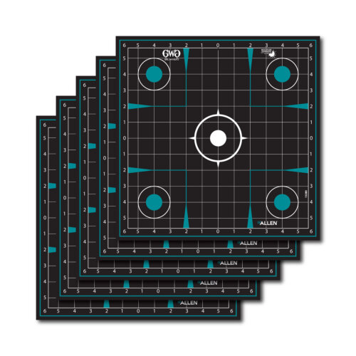 Girls With Guns 15280 Splash  Self-Adhesive Paper Black/Teal 12"x12" Grid 5 Pack