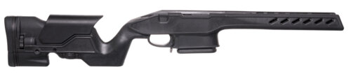 Archangel AA1500SA Precision Stock Black Synthetic Fixed with Adjustable Cheek Riser for Weatherby Vanguard; Howa 1500 Short Action Includes Mag