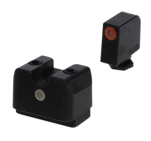 Rival Arms RA4A231G In-Line MOS Night Sights for G17/G19  Green Tritium Orange Outline Front Sight-Green Tritium White Outline Rear Sight