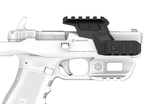Recover Tactical UR2001 Brace Upper Rail  Black 20/20 Series Stabilizer
