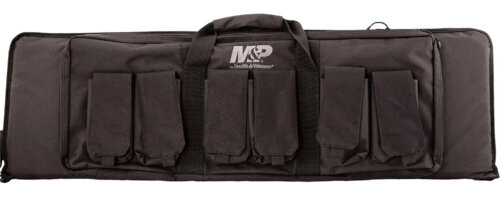 M&P Accessories 110025 Pro Tac Gun Case 42" Black Nylon w/ Full Length External Pocket & 6 Magazine Pouches