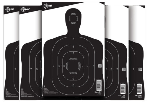EZ-Aim 15447 Silhouette  Paper Hanging 12" x 18" Black/White 25 Per Pack