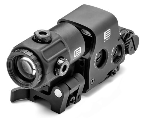 Eotech HHSVI HHS VI EXPS & G43 Magnifier Matte Black 1x/3x 1.20" x 0.85"  1 MOA Red Dot/68 MOA Ring