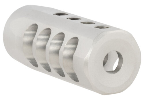 Christensen Arms 8100001701 Side-Baffle  Natural Titanium, 5/8"-24 tpi Threads, 30 Cal (.920" D Bull barrel)