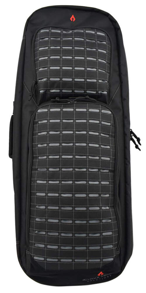 Advance Warrior Solutions FR36RBPBL/GR Frame  36" L Backpack with Side Handle, Black Polyester for Tactical Rifle, Molle Front