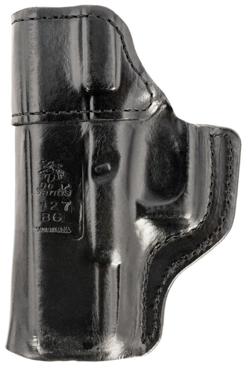 DeSantis Gunhide 127BAB6Z0 Inside Heat IWB Black Leather Belt Clip Fits Glock 19/19 Gen 5/19X/23/32/45 Right Hand