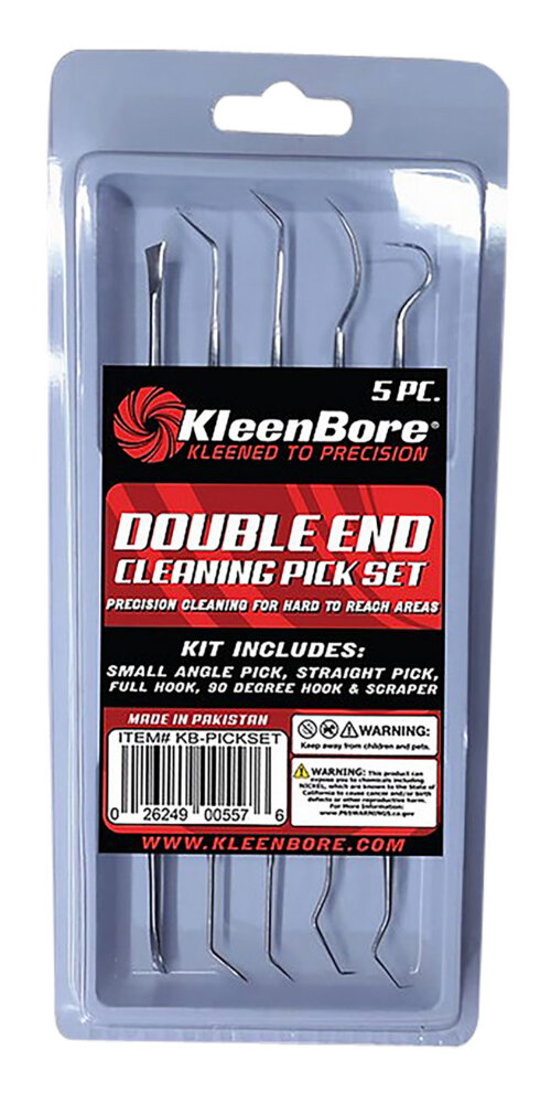 KleenBore KB-PICKSET Stainless Steel Double Ended Gun Pick Set