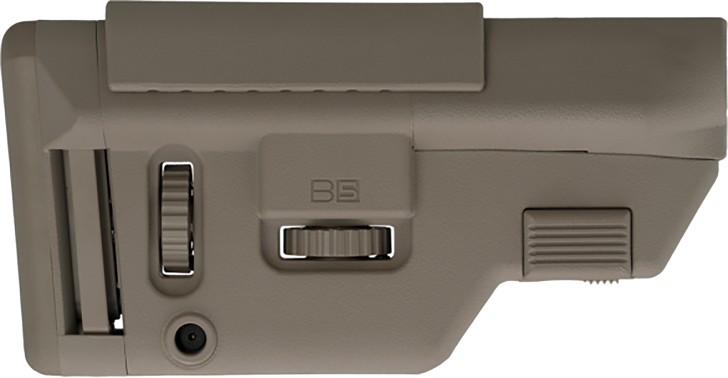 B5 Systems CPS1305 Precision FDE Synthetic Adjustable with Cheek Riser Fits AR-Platform