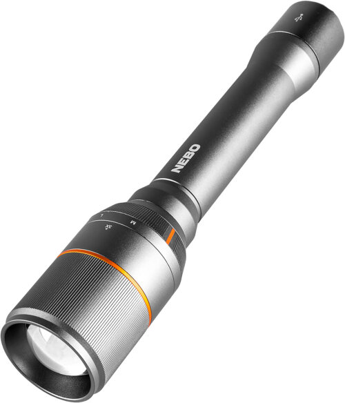 NEBO NEBFLT0022 Davinci 5000 Flashlight  Gray 100/1000/5000 Lumens White LED