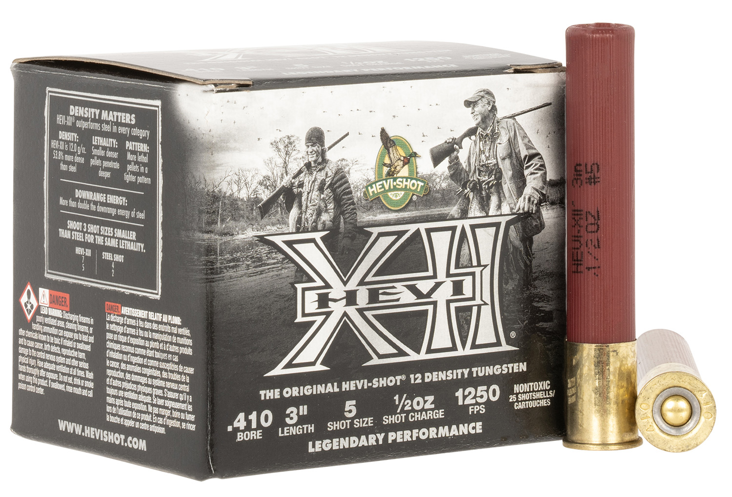 HEVI-Shot HS54105 HEVI-XII 410Gauge 3" 1/2oz Tungsten 5Shot 25 Per Box/5 Case