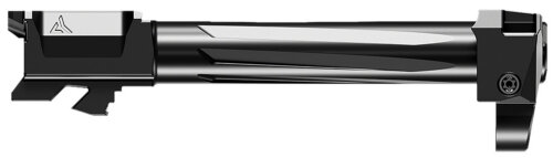 Radian Weapons H0005 Ramjet & Afterburner Combo 9mm Luger Compatible w/Glock 17 Gen5, Fluted Black Stainless Steel