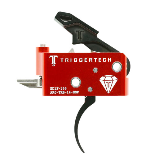 TriggerTech AR0TRB14NNP Diamond  Two-Stage Black Pro Curved Trigger with 1.50-4 lbs Draw Weight for AR-15 Right