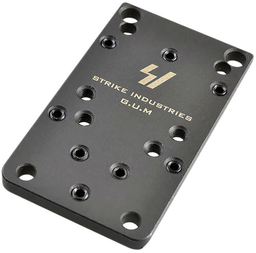Strike Industries GLOCKGUMV2 Universal Optic Mount for Glock Version 2  Black Compatible w/Glock (Except 42/43/43X/48)