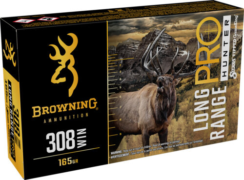 Browning Ammo B192503082 Long Range Pro  308Win 165gr 20 Per Box/10 Case