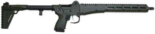 Kel-Tec SUB2K9GLKGRN10 SUB2000 Gen3 9mm Luger 10+1 16.15" Black Steel Threaded Barrel, Green Picatinny Rail Aluminum Receiver, M-LOK Slots Handguard, Green Synthetic Folding Stock, Black Polymer Grip