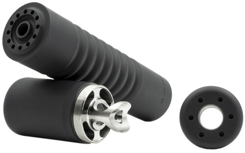 Ab Suppressor F22-78-BB Raptor  7.62mm 1.625" Black Titanium 5/8"x24