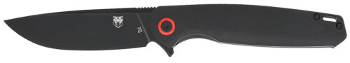 CobraTec Knives CTRATHBLK Rath  EDC 3.50" Folding Plain Black D2 Steel Blade, 4.50" Black G10 Handle