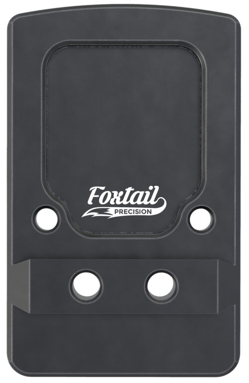 Foxtail Precision 100013 Rear Sight Dovetail Optic Adapter Plate for non MOS Glock  Black Anodized Glock Non MOS