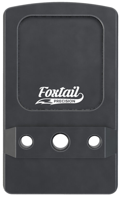 Foxtail Precision 100014 Rear Sight Dovetail Optic Adapter Plate for non MOS Glock  Black Anodized Glock Non MOS