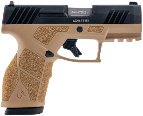 Taurus 1-GX2931T GX2 9mm Luger 13+1 3.37" Matte Stainless Steel Barrel, Matte Black Serrated Stainless Steel Slide, Tan Polymer Frame w/Picatinny Rail, Polymer Grip