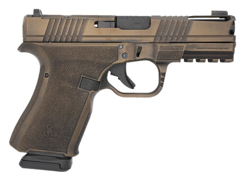 Black Rain Ordnance FLP9MMBB   Compact Frame 9mm 15+1 4" Stainless Steel Slide