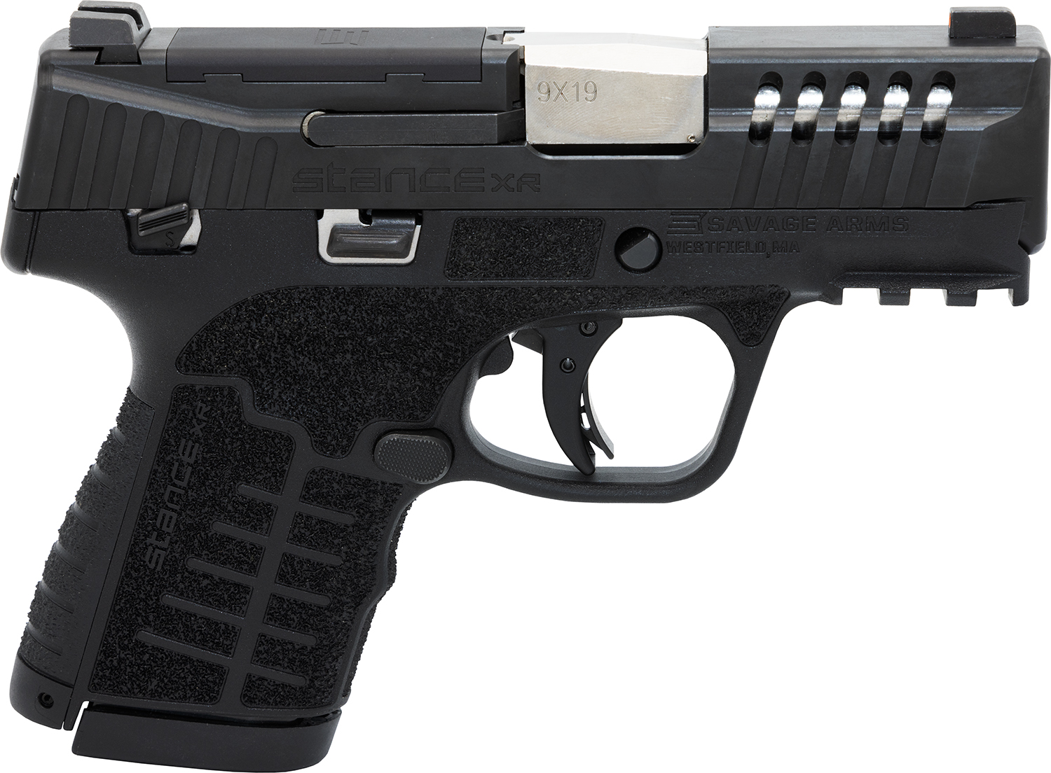 Savage Arms 67052 Stance XR 9mm 13+1 3.20" Natural Black Nitride Ported Stainless Steel Slide Black Glass Filled Nylon Grip Ambidextrous