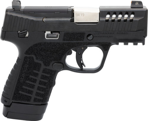 Savage Arms 67063 Stance XR 9mm 13+1 3.20" Natural Black Nitride Ported Stainless Steel Slide Black Glass Filled Nylon Grip Ambidextrous