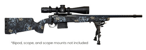 Horizon Firearms RF017S392214T19 Vandal Prime 7MM PRC 22" Black Spiral Fluted Threaded Barrel, Drilled & Tapped Receiver, Textured Iota EKO Carbon Fiber Stock