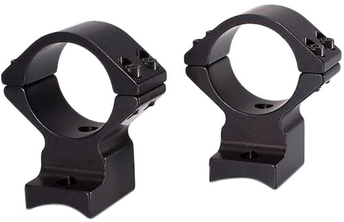 Talley 94X719 Scope Mount/Ring Combo  Black Anodized Aluminum 1" Tube, Savage (8-40) Round Receiver w/Accutrigger, Medium Rings