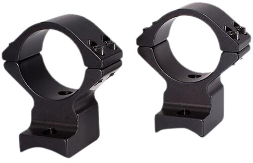 Talley 95X719 Scope Mount/Ring Combo  Black Anodized Aluminum 1" Tube, Savage (8-40) Round Receiver w/Accutrigger, High Rings