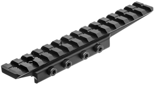 Leapers MNTDTW145 Picatinny Adapter Mount  Matte Black Anodized Aluminum
