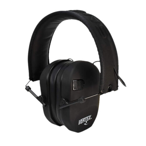 Radians VX0110CS Vertex Electronic Muff 85 dB Over the Head Black Ultra Slim