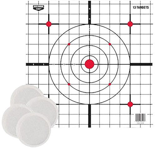 Birchwood Casey BC-37216T EZE-Scorer Thermal Targets Thermal Sight-In Hanging Paper 12" x 12" Black/Red/White