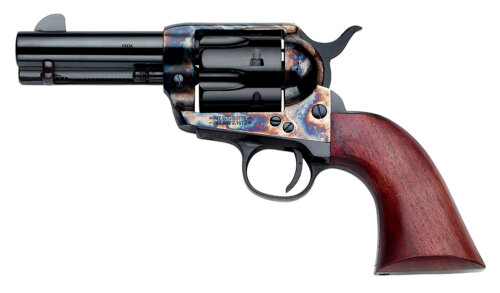 Pietta SA733024ML 1873  9mm Luger 6 Shot 3.50" Blued Steel Barrel, Blued Cylinder, Color Case Hardened Steel Frame, Walnut Grip