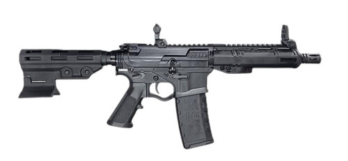 ATI ATIGAX5567MLTB Alpha Maxx  5.56 NATO 30+1 7.50" Black Barrel, Black Polymer Receiver w/Picatinny Rail, M-LOK Handguard, Black Polymer Blade, A2 Grip