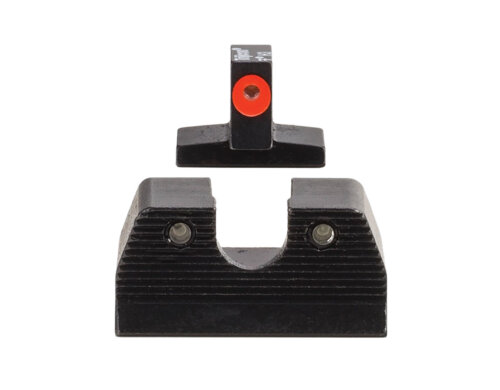 Trijicon 600891 HD XR Night Sight Set Green Tritium/Orange Outline Front, Green Tritium Rear, Black Frame, Fits FN FNP/FNX