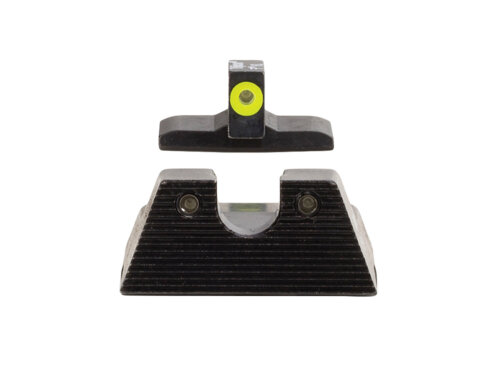 Trijicon 600895 HD XR Night Sight Set Green Tritium/Yellow Outline Front, Green Tritium Rear, Black Frame, Fits H&K VP9/45C/45C Tactical/P30/P30L/P30SK