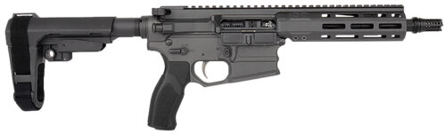 Cobalt Kinetics CKPROLITE30075CHARCOAL Pro Lite  300 Blackout 30+1 7.50" Black Melonite Barrel, Charcoal Aluminum Receiver w/Picatinny Rail, Black Polymer SB Tactical SBA3 Brace, Black Polymer Grip