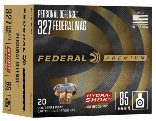 Federal PD327HS1H Hydra-Shok  327Federal Mag 85gr Jacketed Hollow Point 20 Per Box/10 Case