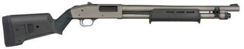 Mossberg 50795 590A1 Professional Series 12 Gauge Bolt 3" 6+1 18.50" Tungsten Gray Cerakote Barrel, Tungsten Gray Cerakote Steel Drilled & Tapped Receiver, Magpul SGA Black Synthetic Stock, Ambidextro