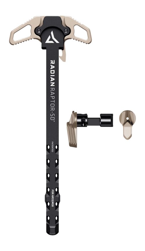 Radian Weapons R0940 Raptor SD 45/90 Charging Handle AR-15/M16 Flat Dark Earth Aluminum Ambidextrous