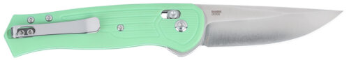 CRKT 7170B SERO  EDC 3.02" Folding Plain TiNi S35VN SS Blade, Aqua Textured GRN Handle
