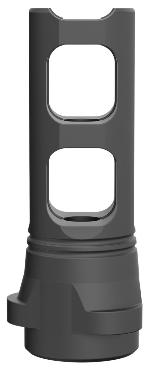 Breek Arms BRK4310 Breek LOK 3QD Gemini Dual-Port Black Nitride Steel 1/2"x28 Threads 223 Cal/5.56mm