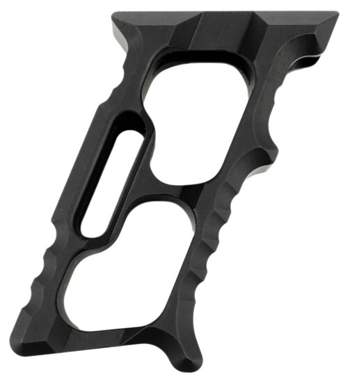 Tyrant CNC TD552BLKM1 Minivert Grip Halo Black Aluminum Fits AR15