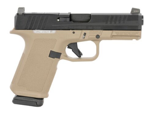 Ruger 19426 RXM 9mm Luger 15+1 4.50" Black FNC Nitride Barrel & Optic Ready/Serrated Slide, Flat Dark Earth Polymer Frame w/Accessory Rail, Textured Grip, RMSc/RMR/DeltaPoint Pro Footprint