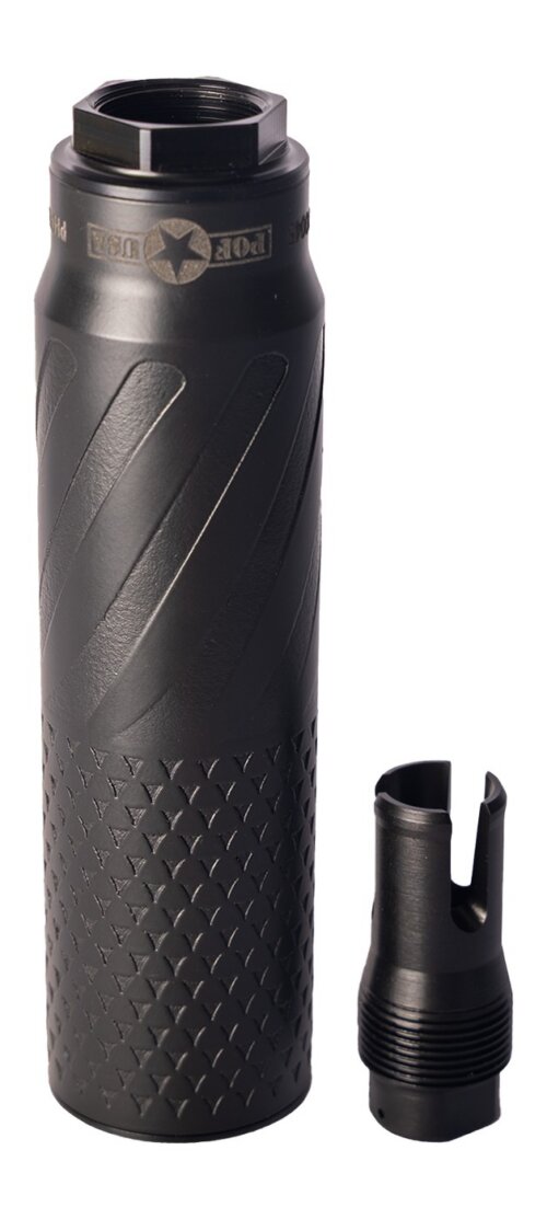 Patriot Ordnance Factory 02445 Patriot Suppression Technology PST-7 7.62mm Black Titanium 1.375"x24