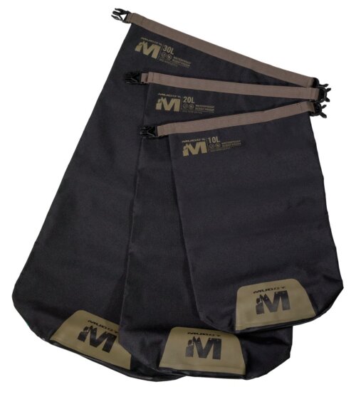 MUDDY MUD-WDB-SET-BLK WTRPROOF DRY BAG SET
