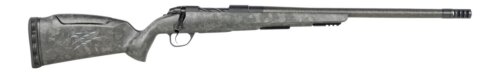 Fierce Firearms  CT Rage LR Full Size 22 Creedmoor 4+1 18" Carbon Fiber Match Grade Threaded Barrel, Black Cerakote Titanium Drilled & Tapped Receiver, Picatinny Rail Forend, Carbon Matrix Push Button